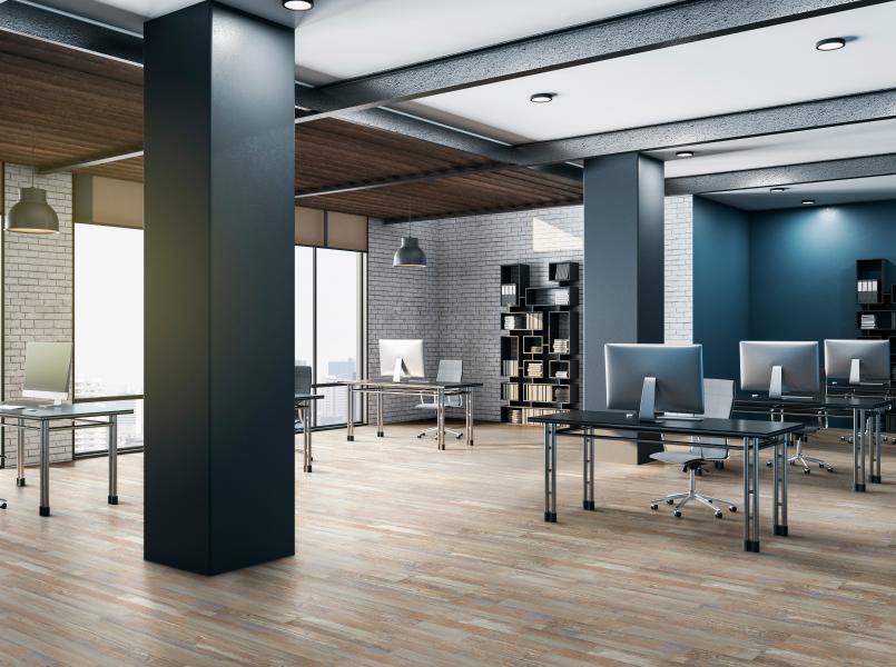bureaux sombre open space