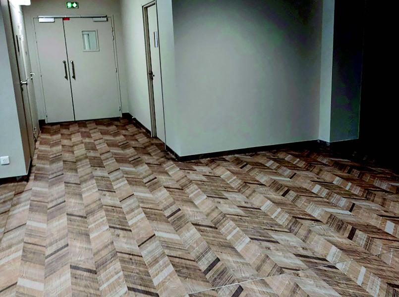 Couloir de l'hôpital de Saint-Cloud de l'Institut Curie