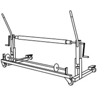 Scan - Serving trolley for portable floor