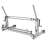 Scan - Serving trolley for portable floor