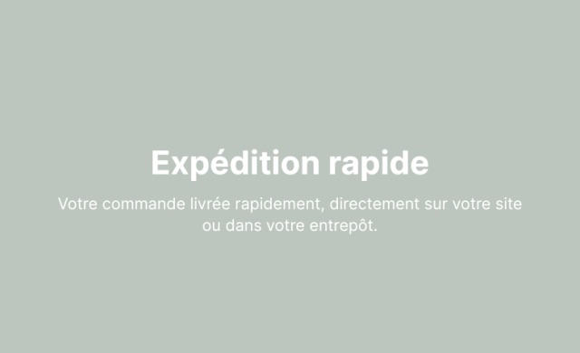 Livraison rapide
